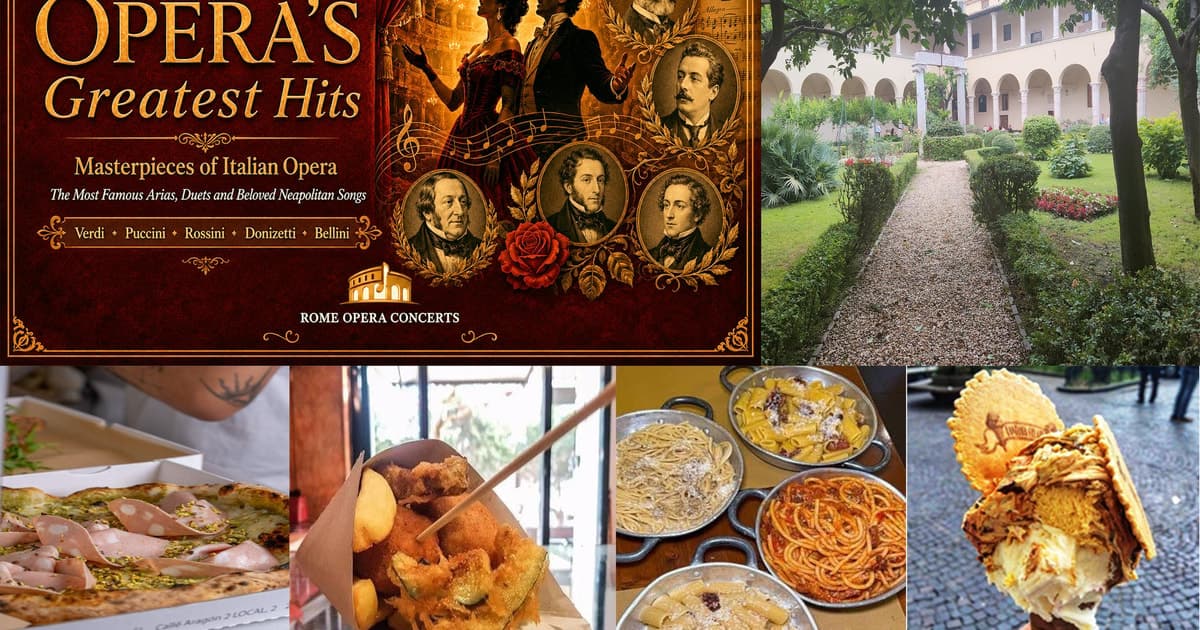 Roma: tour gastronómico por Trastévere y concierto de ópera con aperitivo