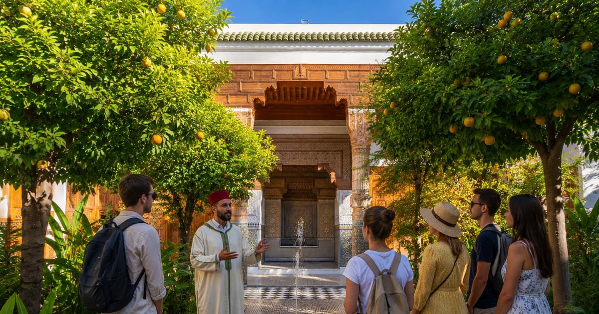 Marrakech: tour por Dar El Bacha, la madrasa Ben Youssef y la medina