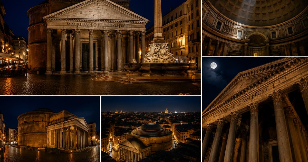 Roma: entrada nocturna especial al Panteón con audioguía