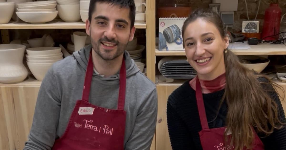 Barcelona: Taller de Torno alfarero en pareja