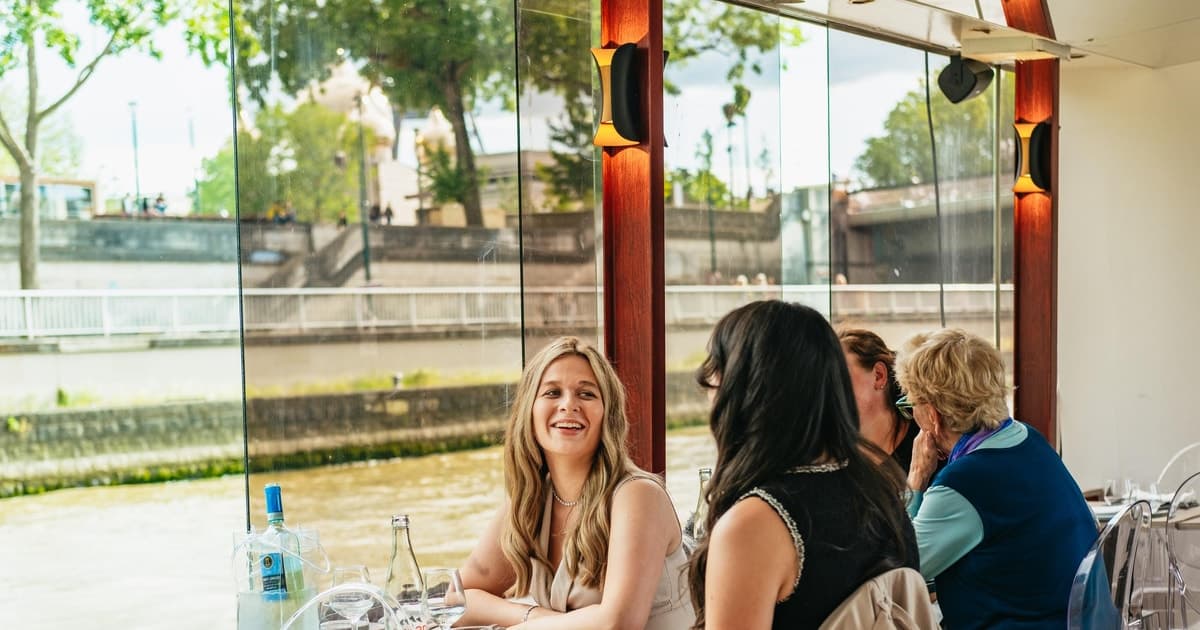 París: Comida italiana de 3 platos Crucero por el Sena