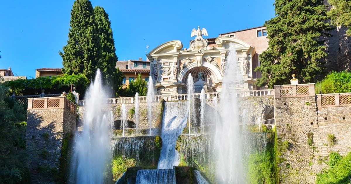 Rome: Tivoli Gardens and Fountain Art Experience