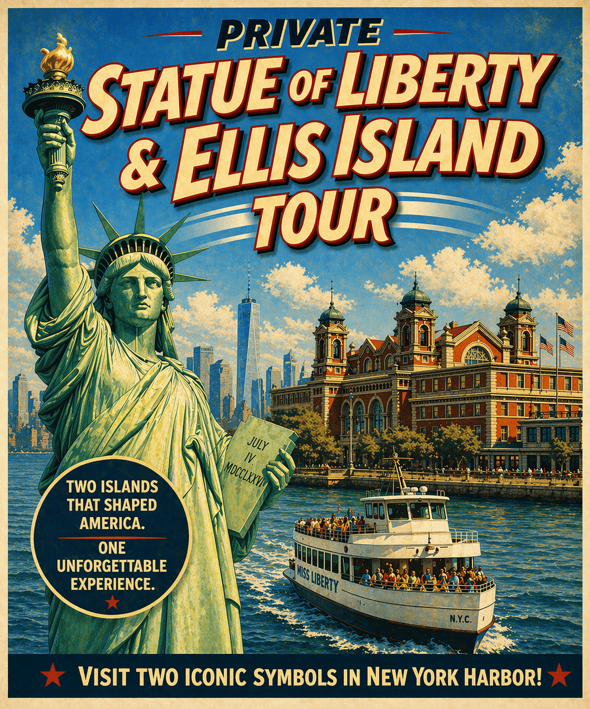 NYC: Private Statue of Liberty & Ellis Island Tour