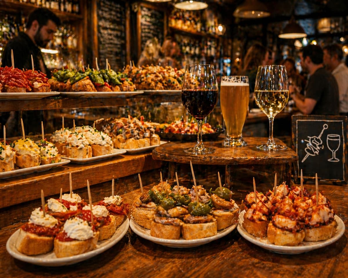 Barcelona: Tour of 3 Pintxo Bars with Drink and Local Atmosphere