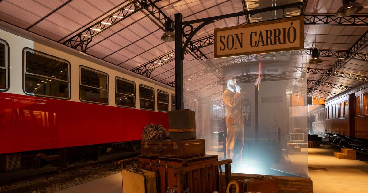 Mallorca: Entrada en Museo del Ferrocarril de Mallorca.