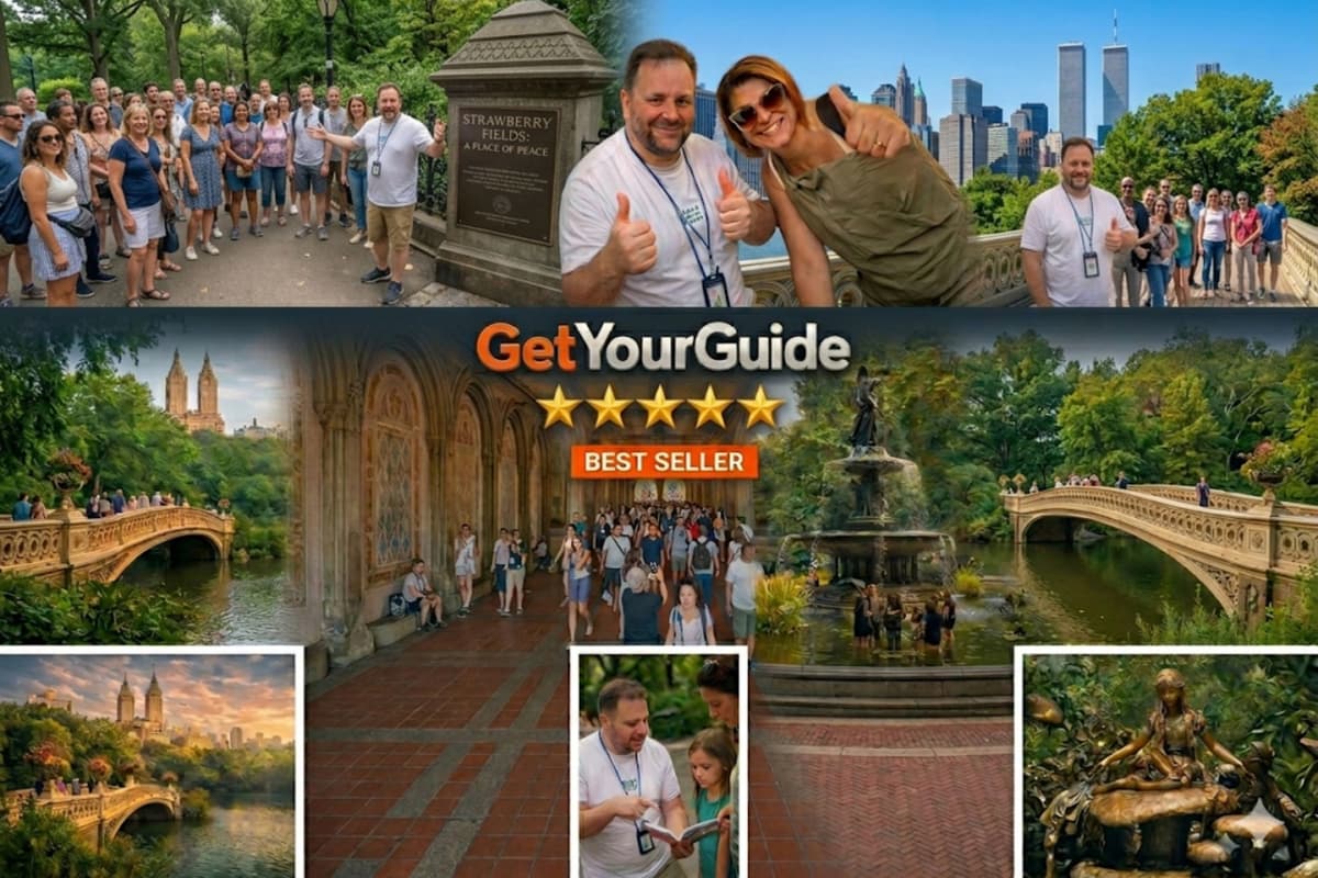 Best of NYC : Central Park Pedicab Tour with Photo Stops
