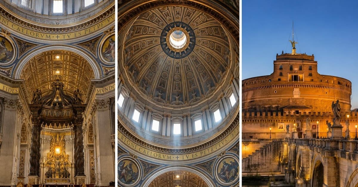 Ciudad del Vaticano: basílica, Sant'Angelo y cúpula con audioguía
