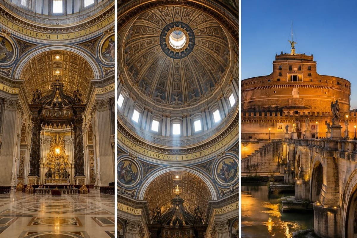 Ciudad del Vaticano: basílica, Sant'Angelo y cúpula con audioguía