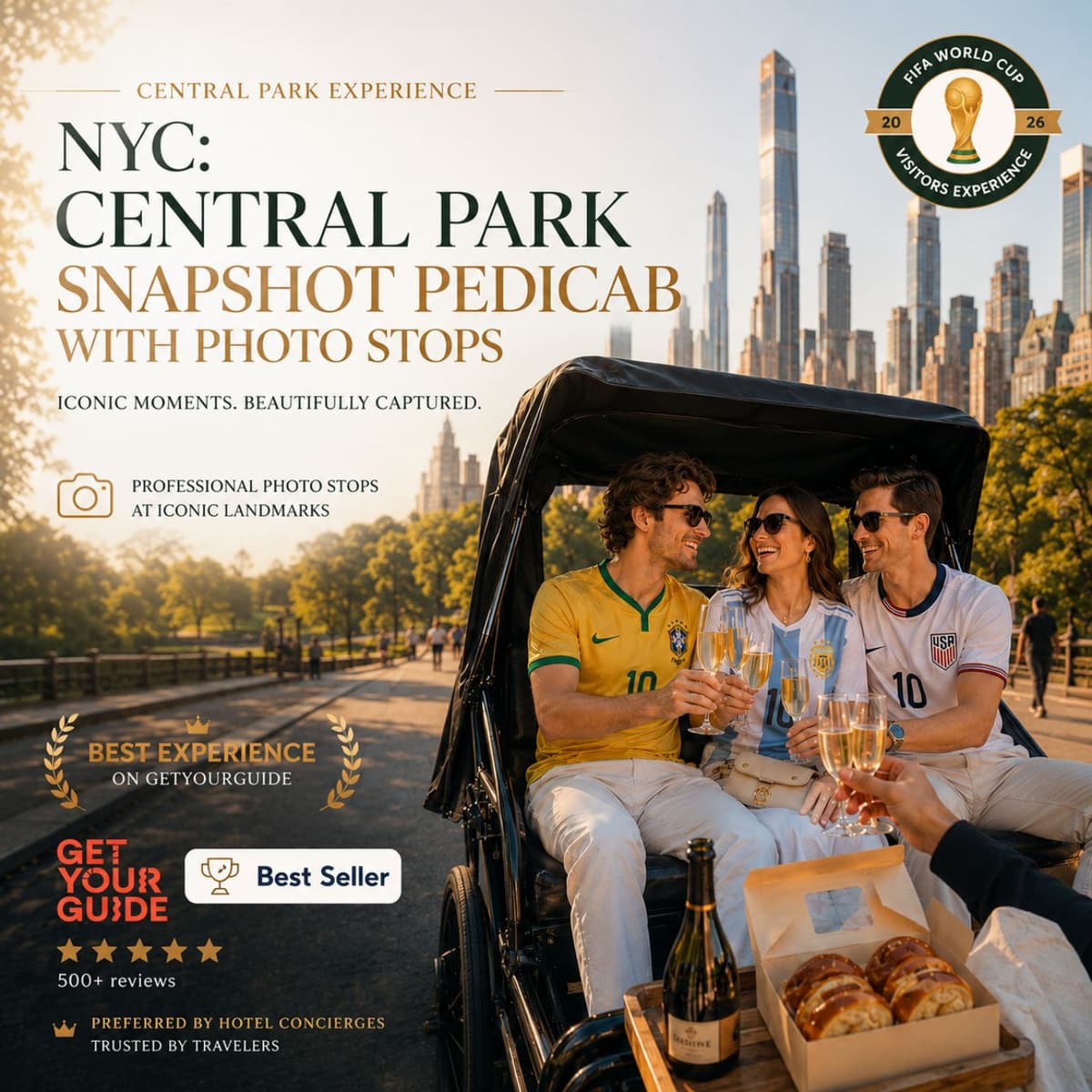 NYC: Central Park Snapshot Pedicab with Photo Stops
