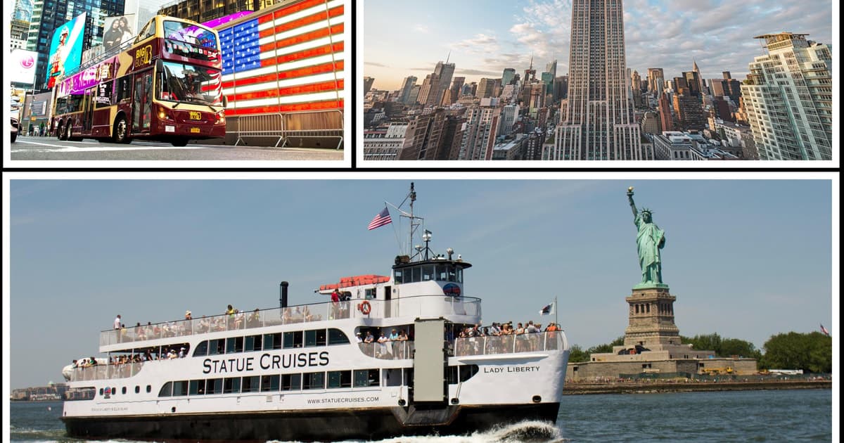 NY: Statue of Liberty, Empire State, and Hop-on Hop-off Tour