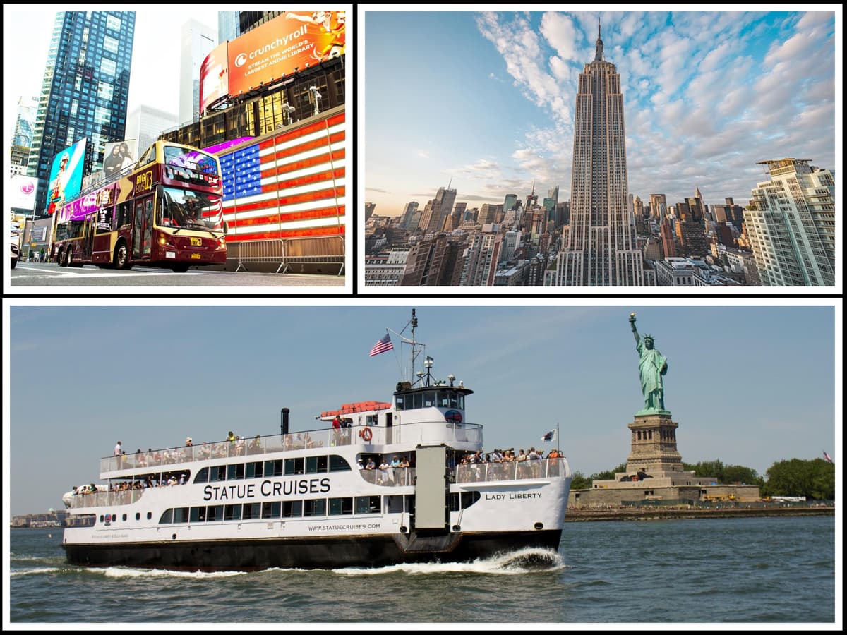NY: Statue of Liberty, Empire State, and Hop-on Hop-off Tour