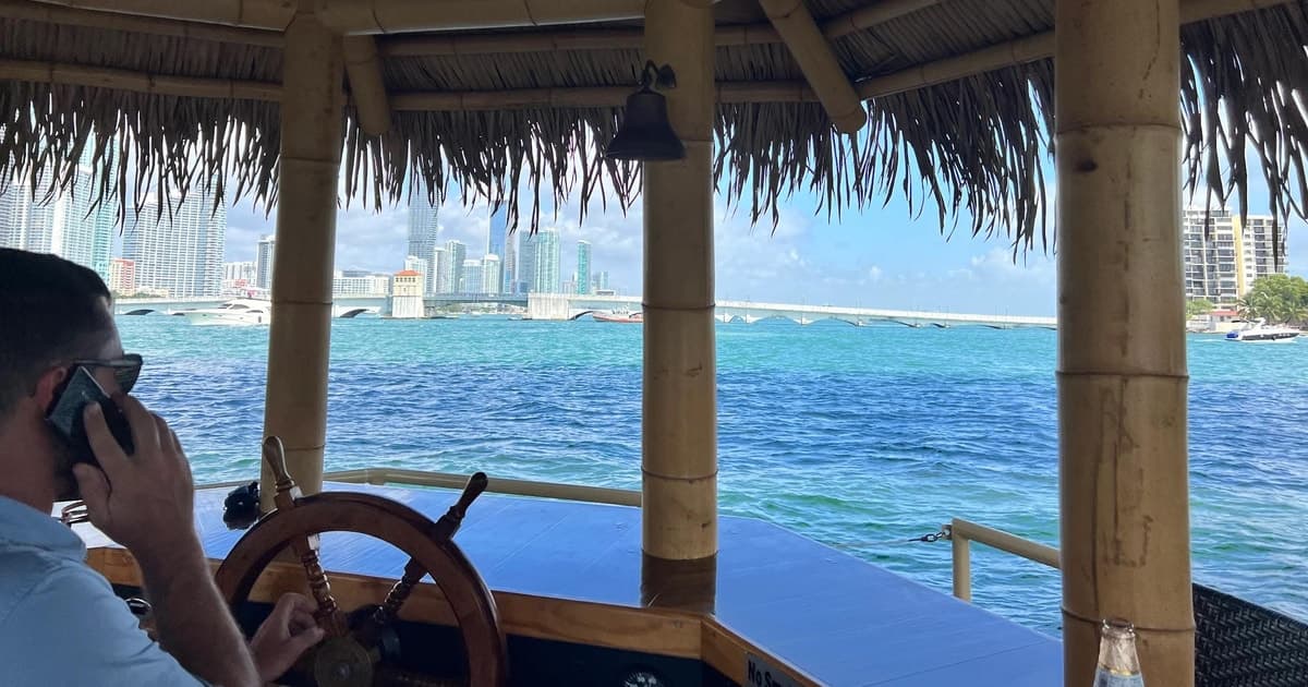 Miami Celebrity Homes Cruise Tiki Boat