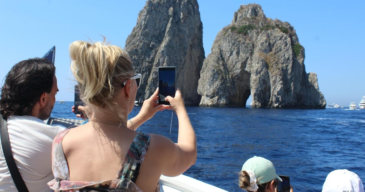 From Naples: Capri Hydrofoil & Island Boat Tour Voucher