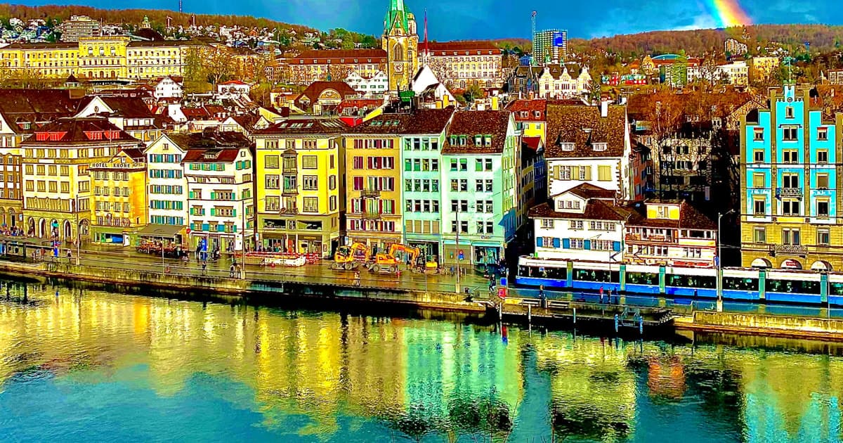 ¡Zúrich! ¡Las mejores vistas panorámicas y el casco antiguo lleno!