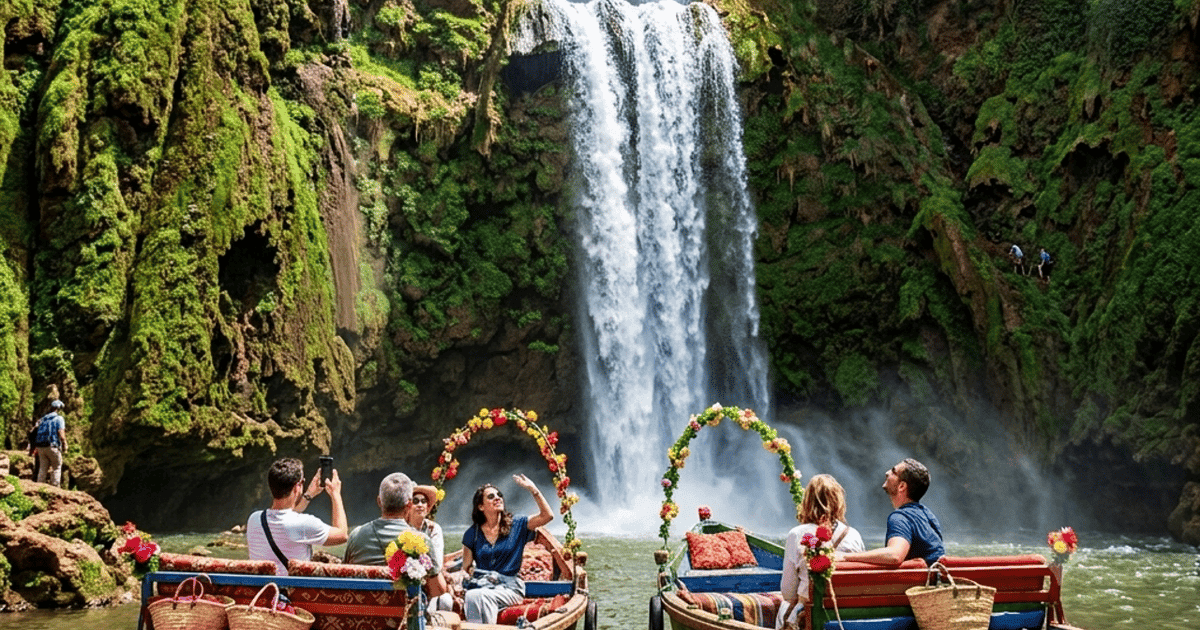 Desde Marrakech: excursión guiada de 1 día a las cascadas de Ouzoud con almuerzo