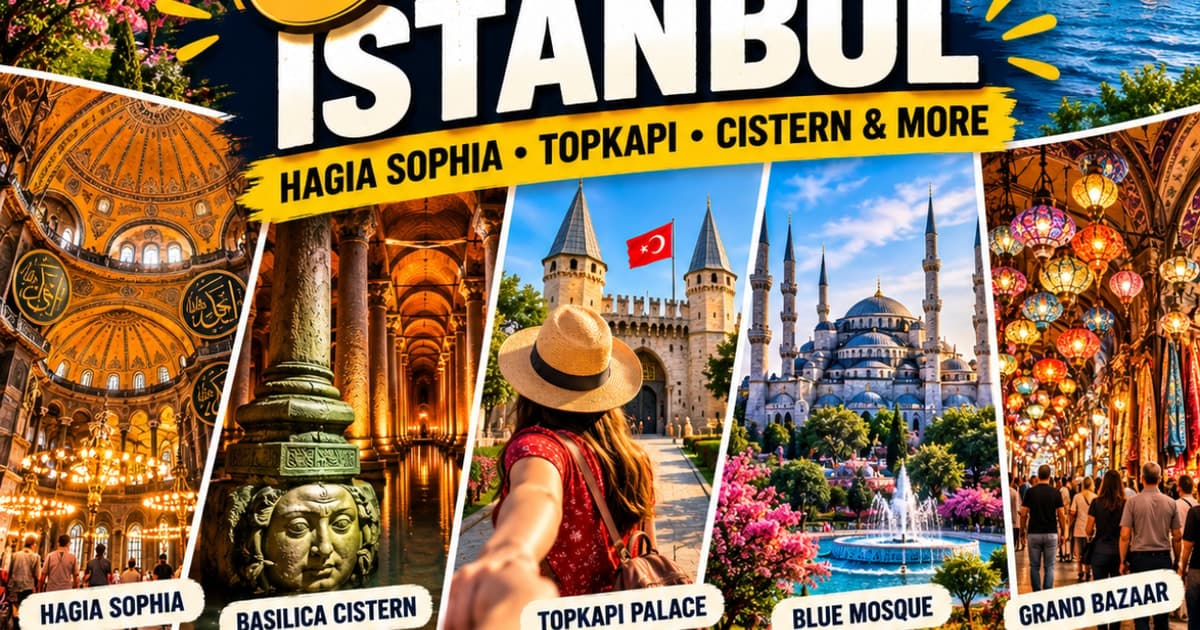 Estambul: 6 lugares imprescindibles – Santa Sofía, Topkapi, Cisterna y más