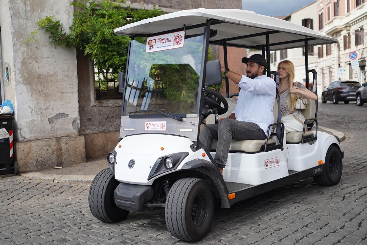 Rome: Guided Golf Cart Tour with Gelato