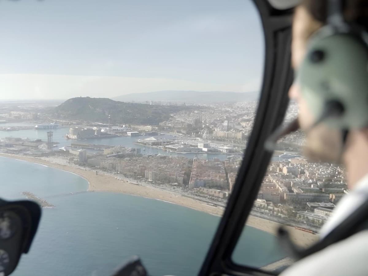 Barcelona Air & Sea: Helicopter Flight, Port Cruise & Video