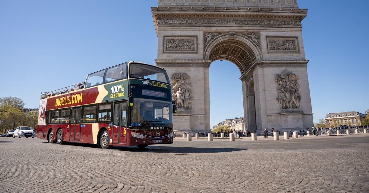 Paris: Arc de Triomphe Ticket & Big Bus Hop-on Hop-off Tour