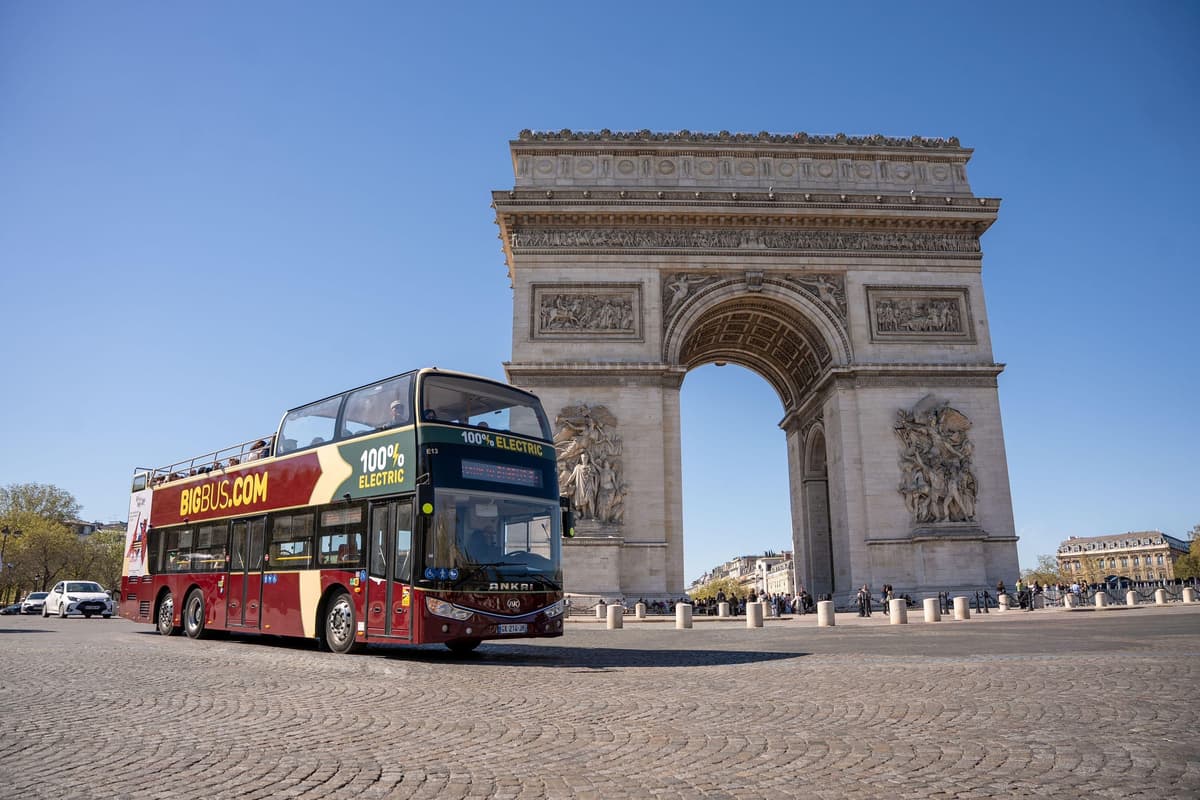 Paris: Arc de Triomphe Ticket & Big Bus Hop-on Hop-off Tour