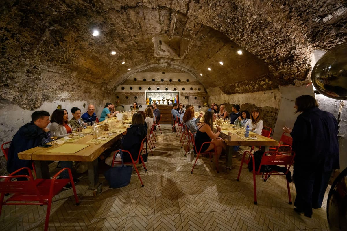 Rome's Millennium Wine & Cheese Cave Tasting