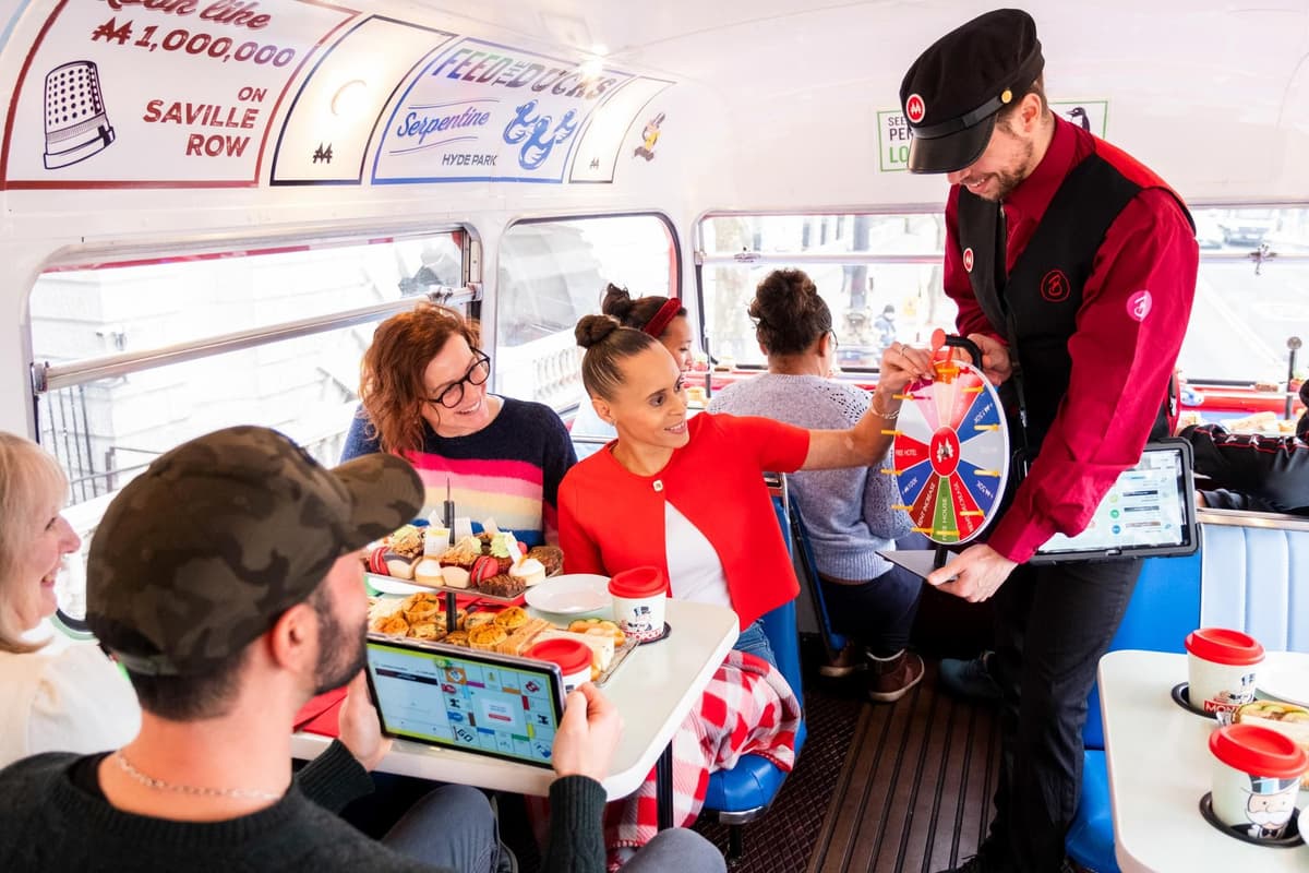 London: MONOPOLY Afternoon Tea Tour Bus