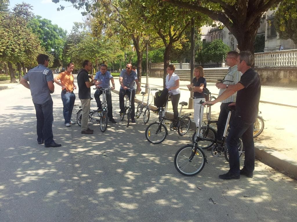 Seville: Relaxing Electric Bike tour with Tour Guide