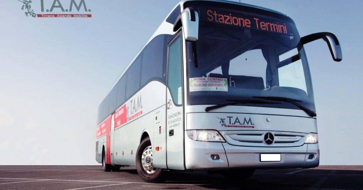 Roma: Autobús entre el aeropuerto de Fiumicino y la calle Termini/Ostiense