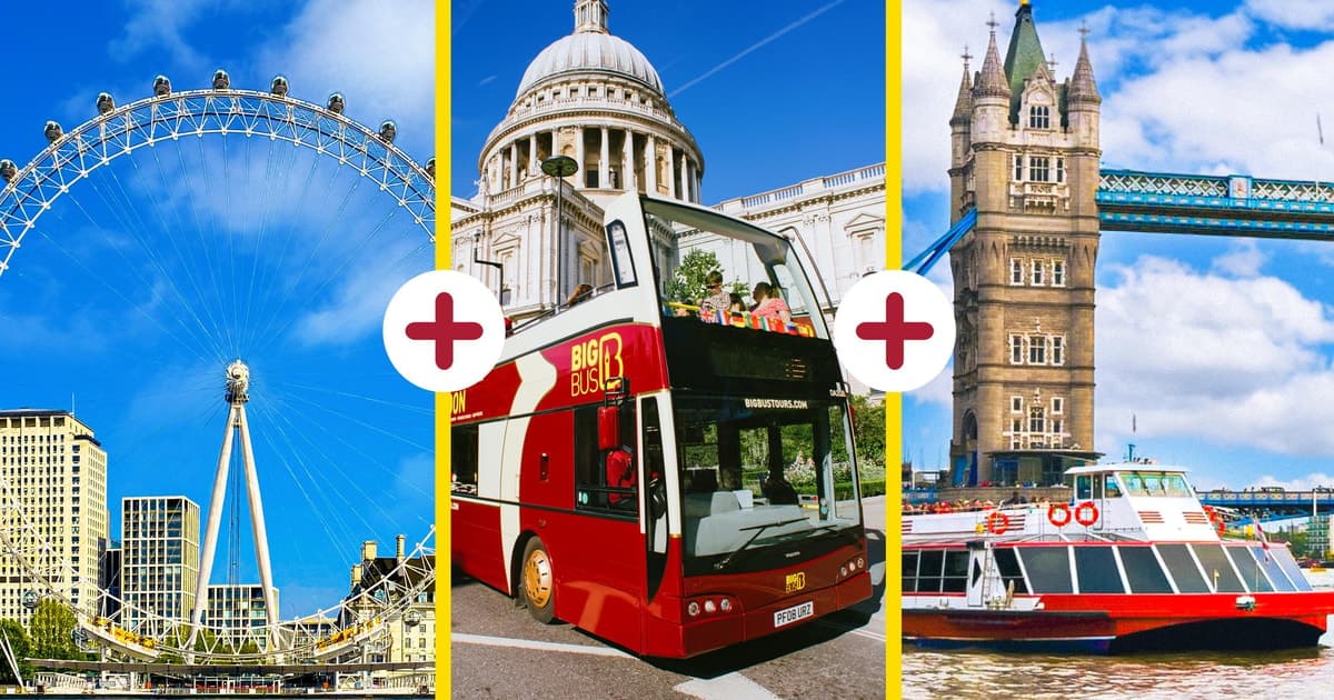 London: London Eye, River Cruise, & Hop-on Hop-off Bus Tour
