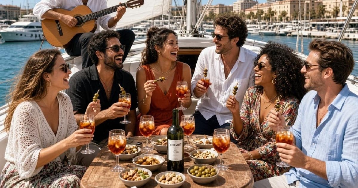 Barcelona, descubre el vermut y la rumba catalana en vivo en un velero