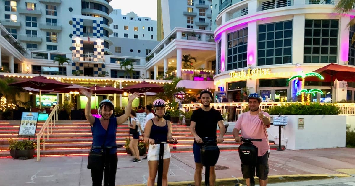 Miami: Tour en Segway Panorámico Nocturno de South Beach