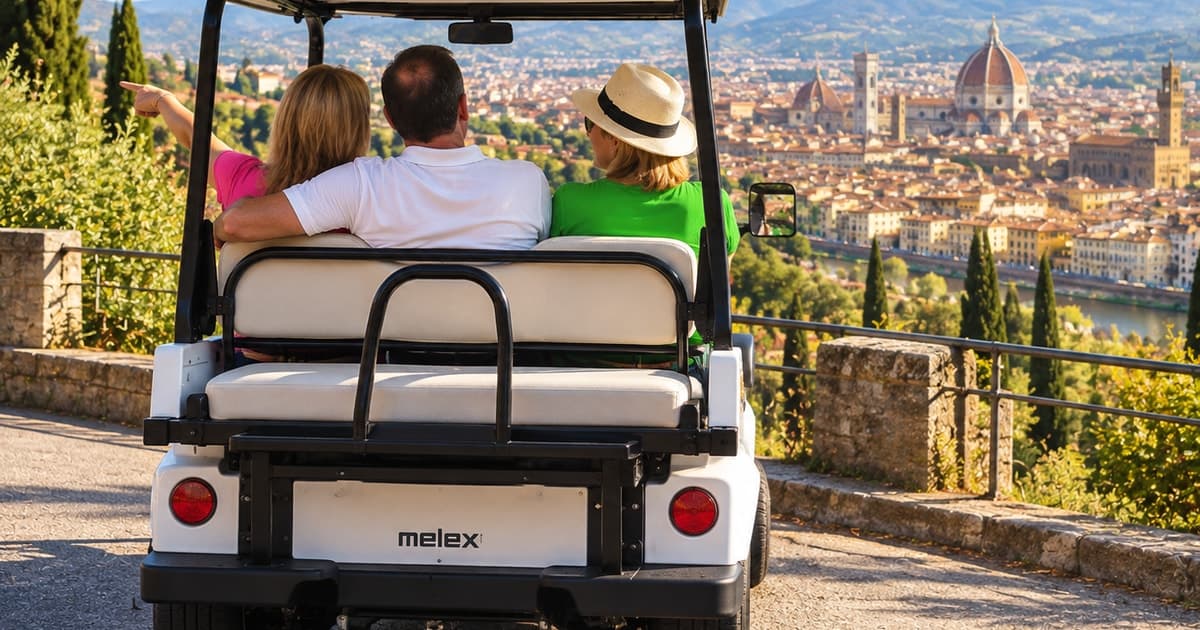 Florence: Golf Cart Tour with Professional Photographer
