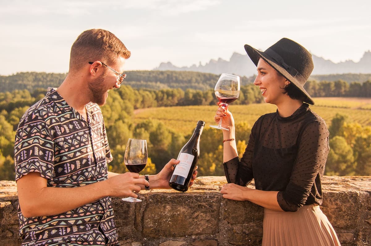 From Barcelona: Montserrat Half-Day Wine and Tapas Trip