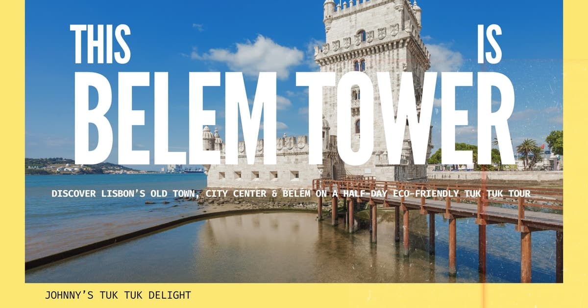 Lisbon:Half-day Guided Tuk Tuk Tour OldTown CityCenter Belem