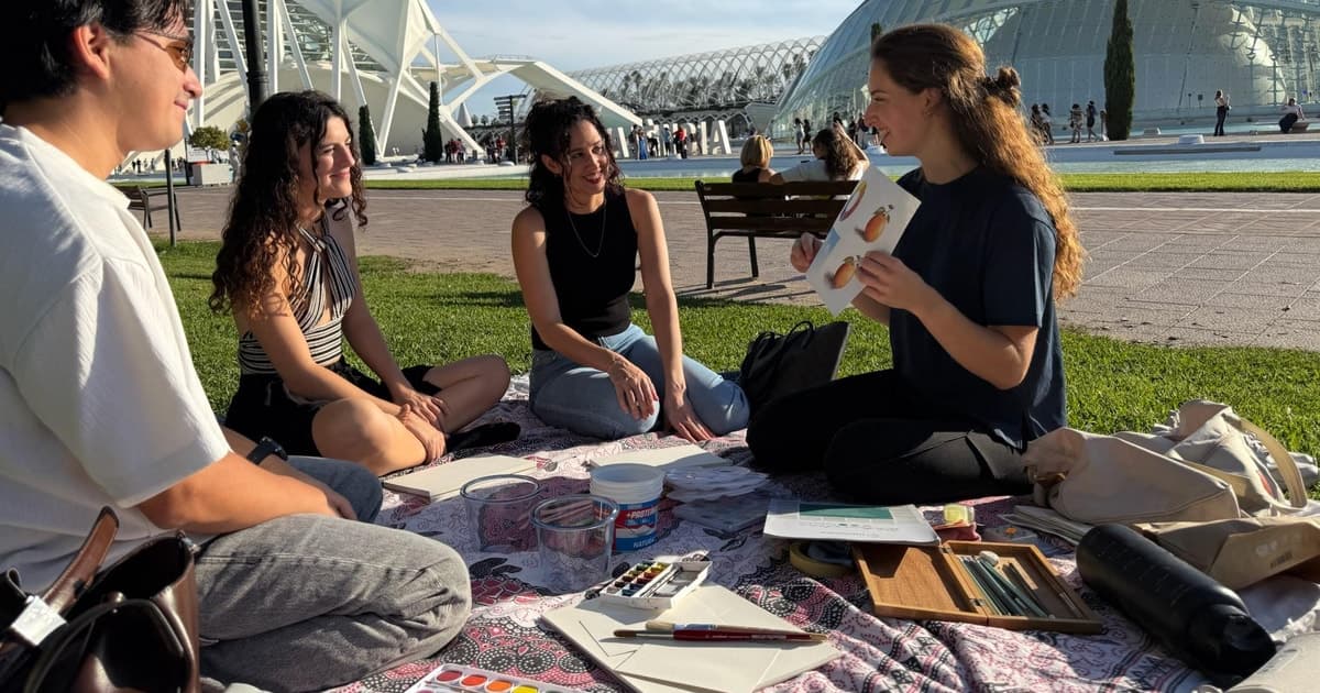 Valencia: taller de acuarela en la Ciudad de las Artes y las Ciencias