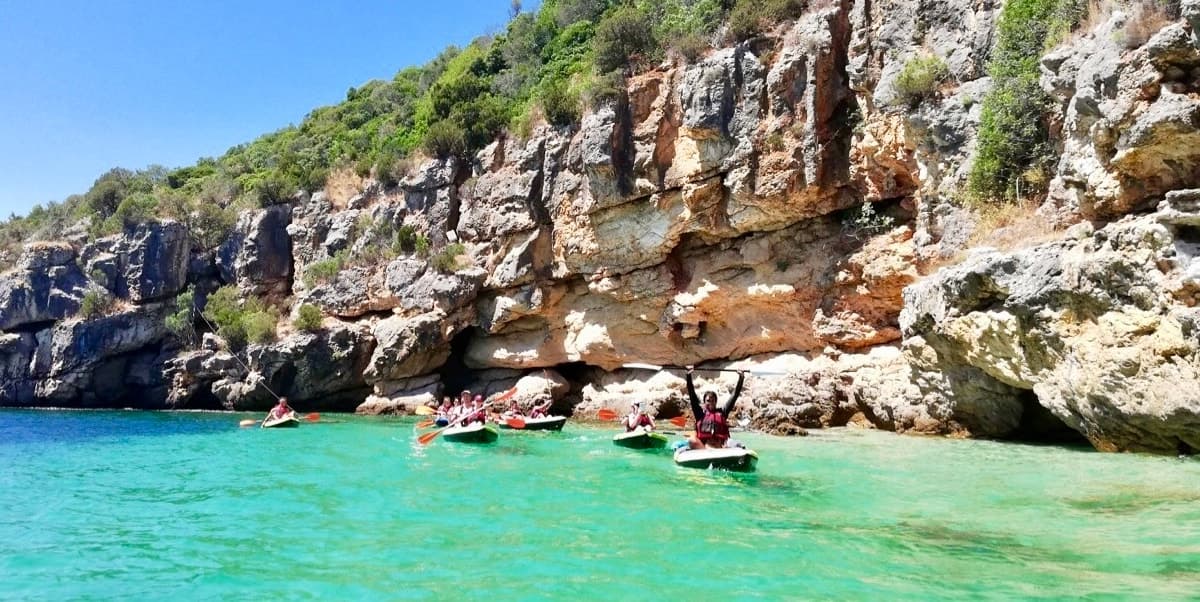 Lisbon: Full-Day Kayak Tour with Picnic and Transfer