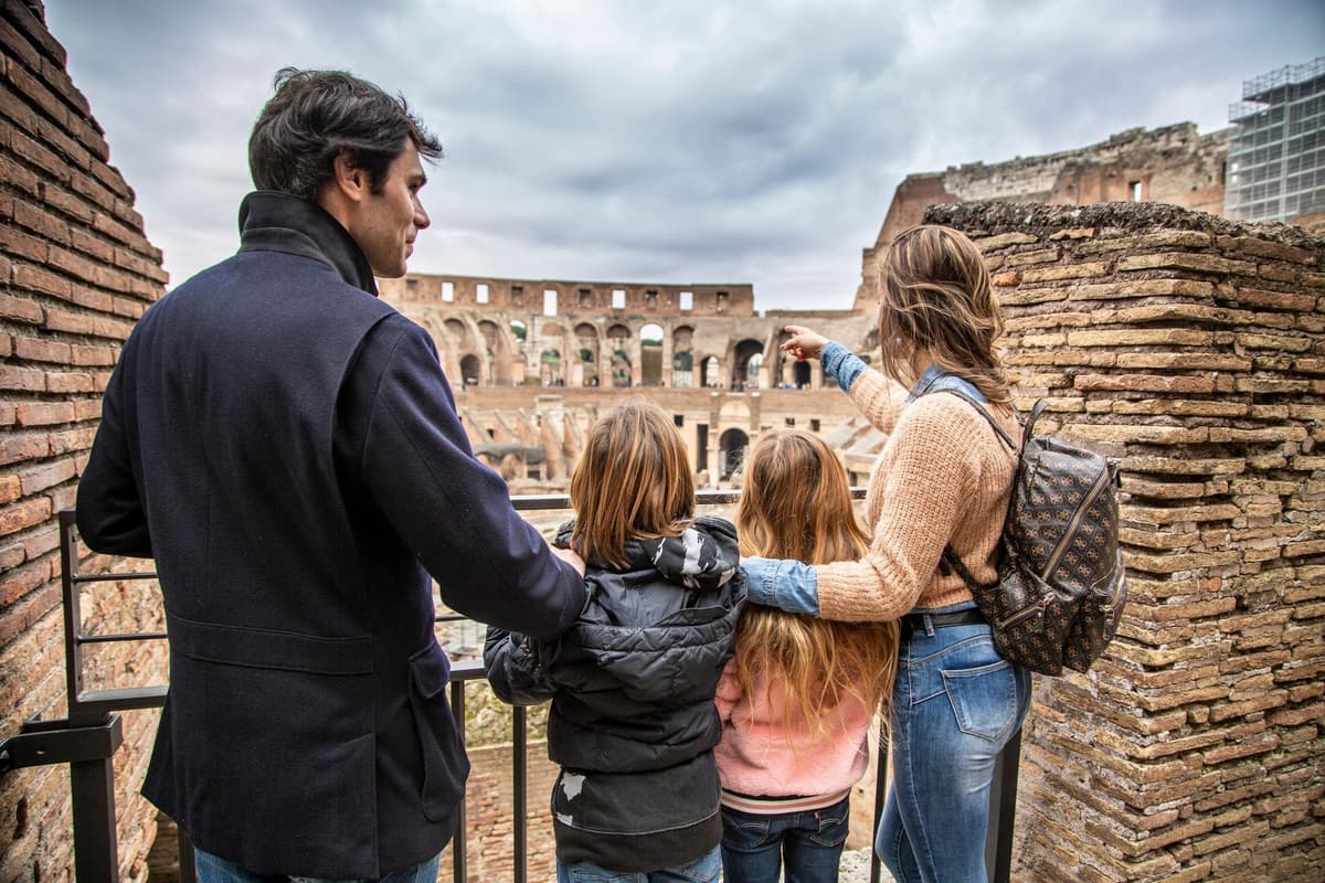 Visita del Coliseo, Foro Romano y Panteón para niños con helado
