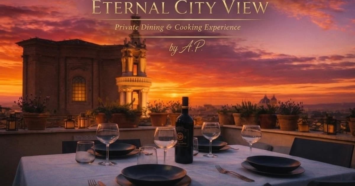 Rome: Italian Cooking Class with a View from a Panoramic Terrace