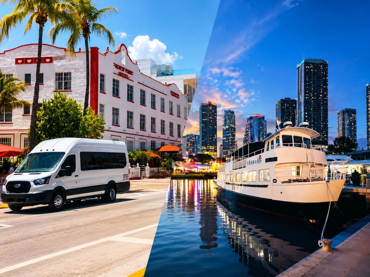 Miami: City Tour and Biscayne Bay Boat Tour