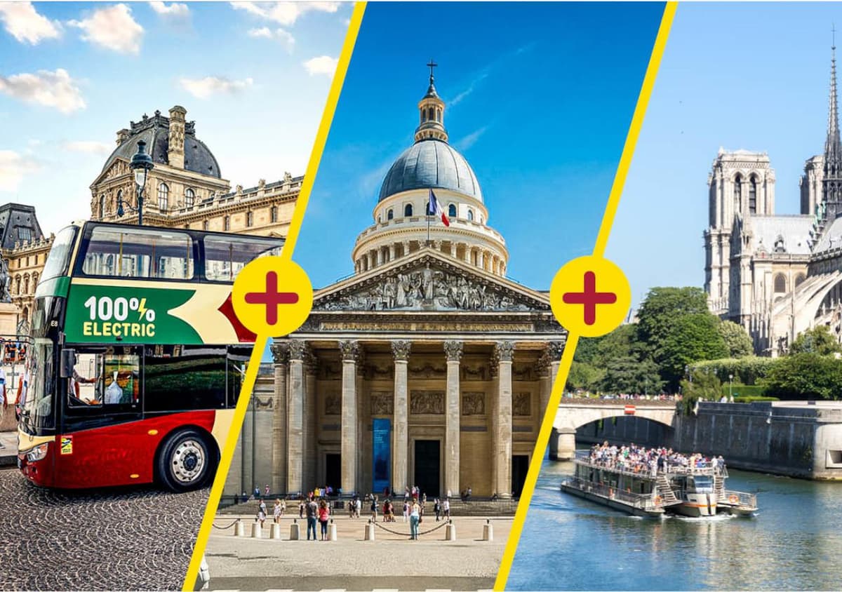 Paris: Big Bus Hop-on Hop-off Tour and Pantheon entrance