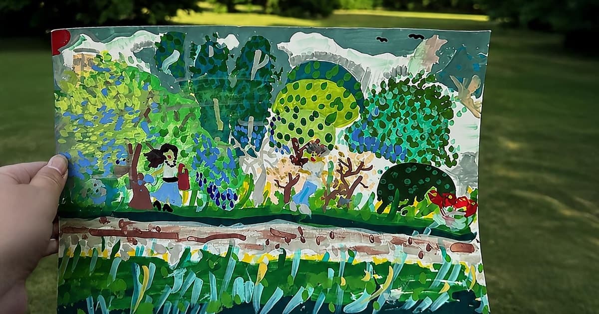 London Kids Art Class: Paint Like Hockney at Hyde Park