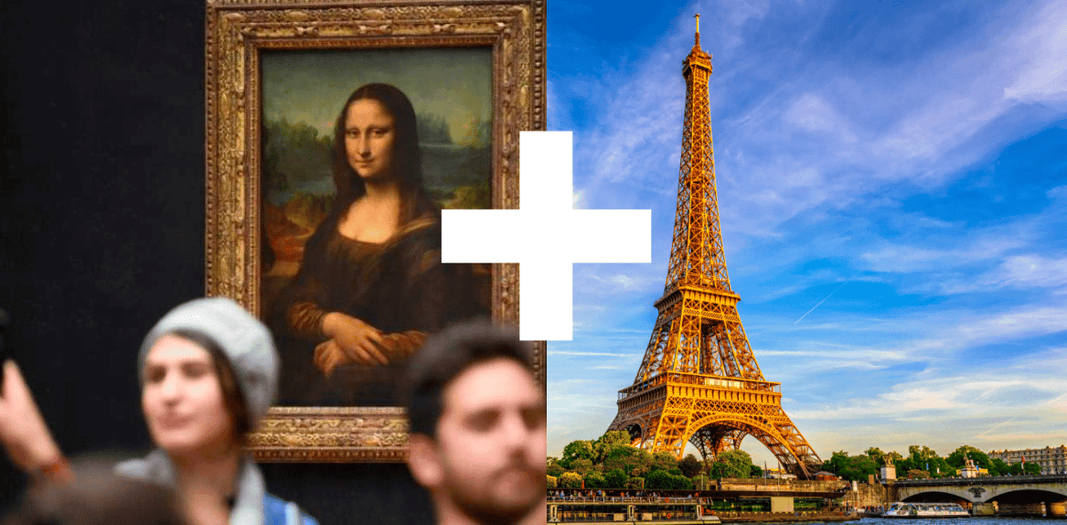 París: Billete de Entrada Cronometrada al Louvre/Torre Eiffel y Crucero por el Sena