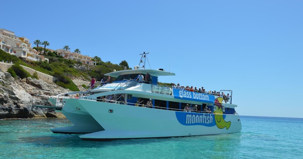 Mallorca: catamarán con fondo de cristal por la costa este