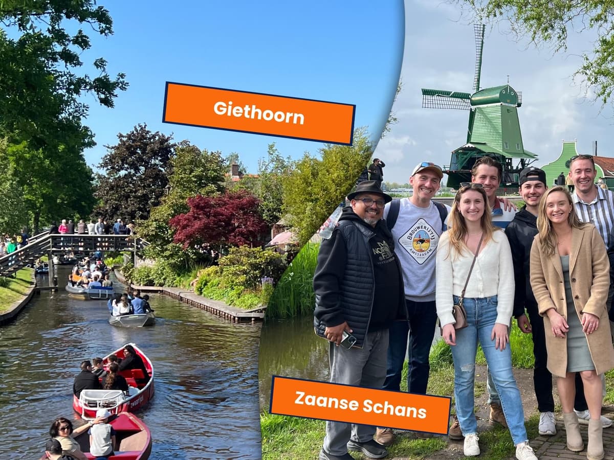 Amsterdam: Zaanse Schans & Giethoorn Day Trip + Canal Cruise
