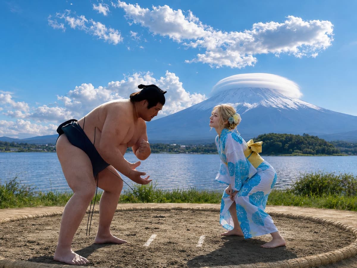 Tokyo: Mount Fuji & Lake Kawaguchi Kimono & Sumo Tour