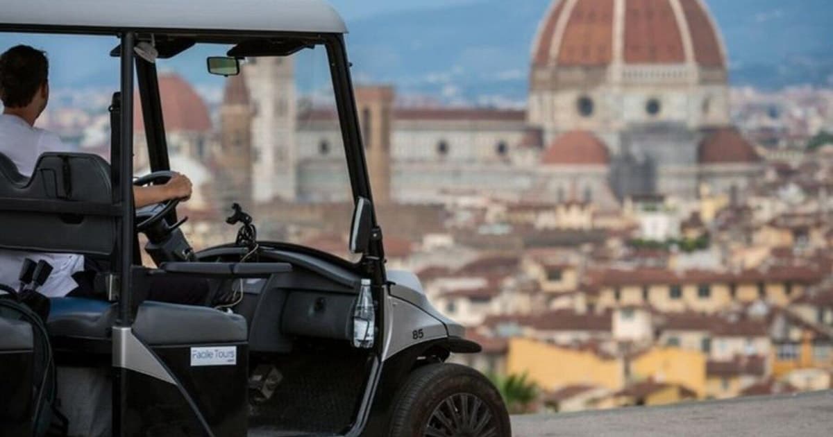 Florence Golf Cart: Piazzale Michelangelo & Panoramic Views
