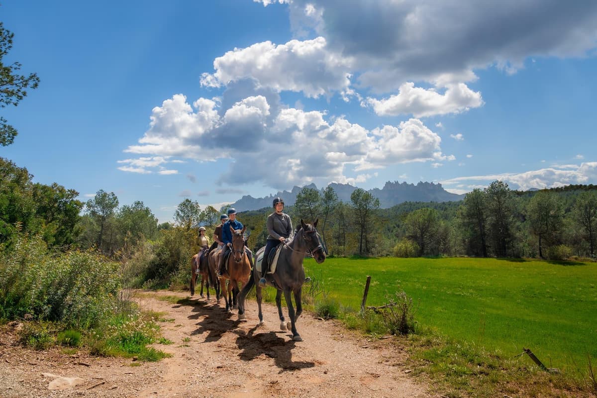 Desde Barcelona: Excursión a caballo por el Parque Nacional de Montserrat