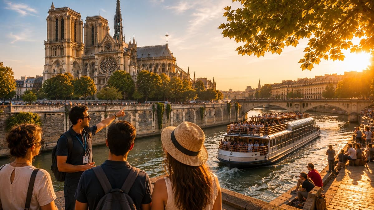 Paris: Notre-Dame Guided Tour & Flexible Seine River Cruise