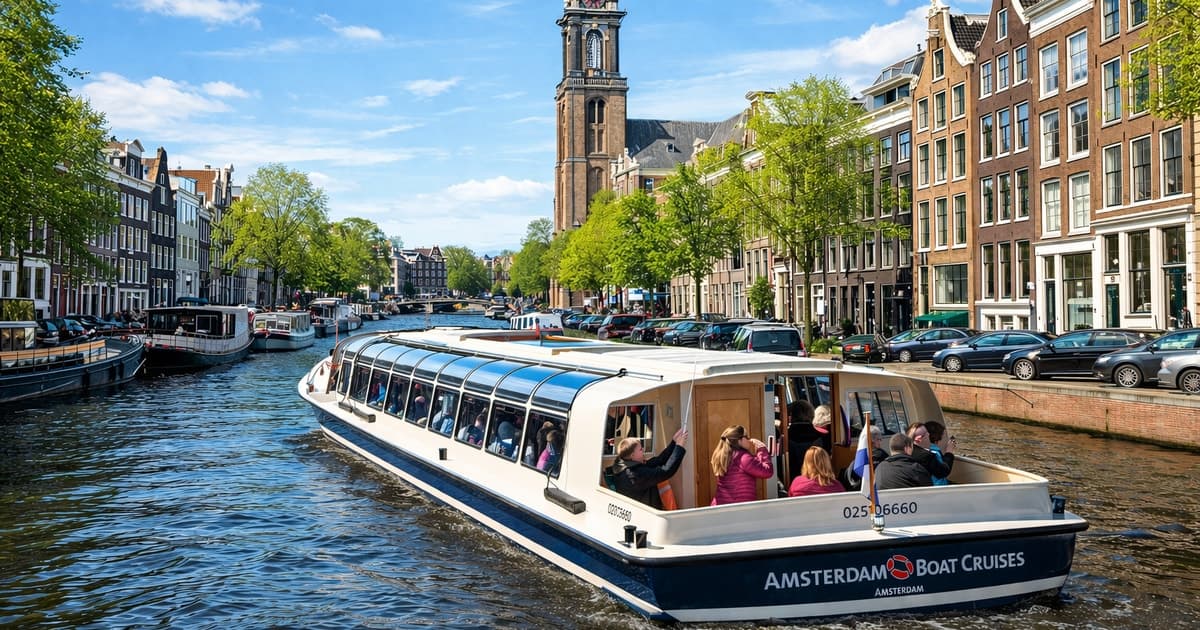 Ámsterdam: paseo de lujo por el canal e historias locales en directo - 75 min