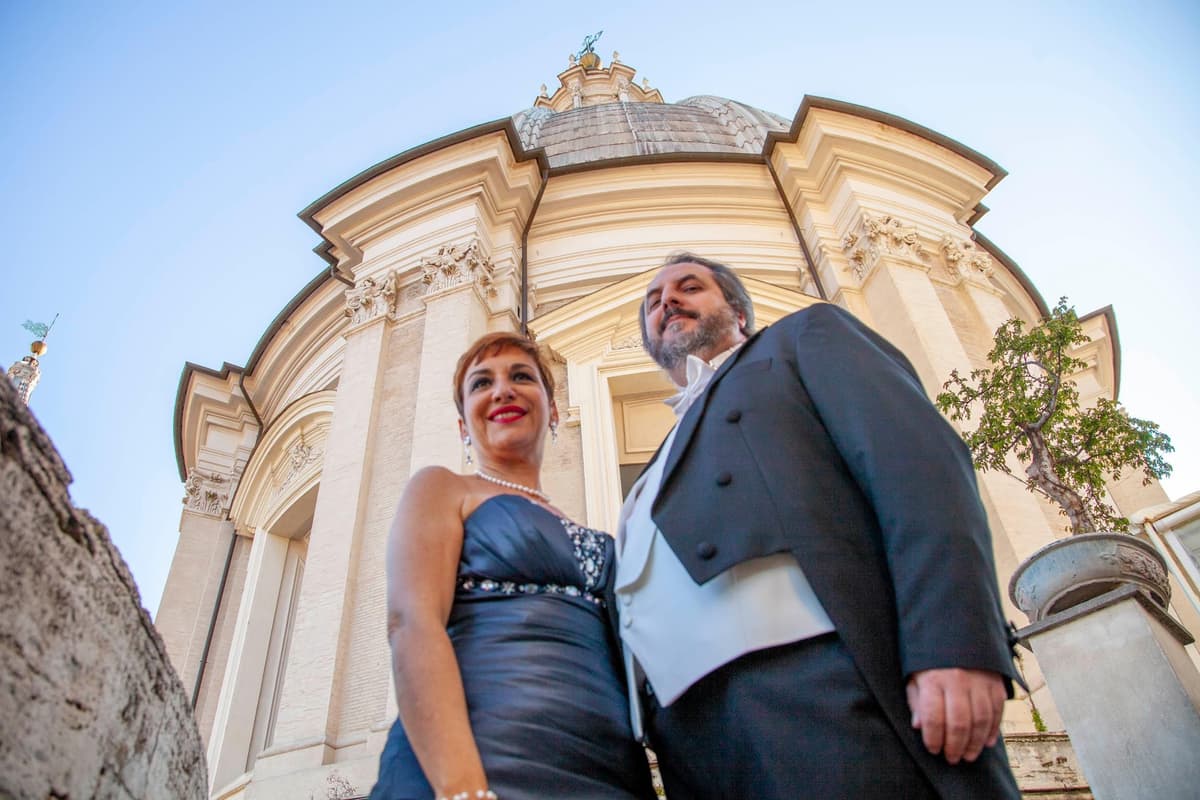 Roma: Ópera al aire libre Terrazza Borromini con Aperitivo